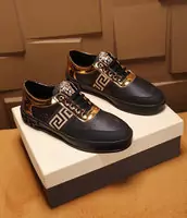 chaussures versace hommes promo medusa badge noir